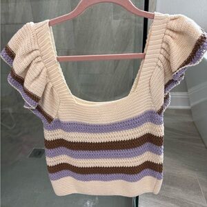 Mango Crochet Top